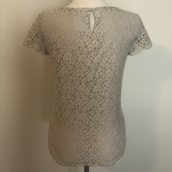 Like-New Grey Lace Talula/Aritzia 'Betsey' Top - Picture 9 of 13